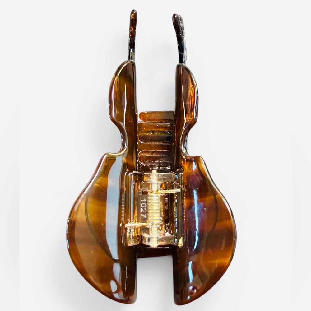 Detailed Violin Claw Hair Clip New - Picture 4 of 5